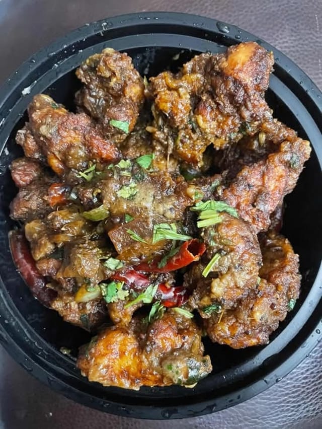 Karivepaku Chicken Fry.